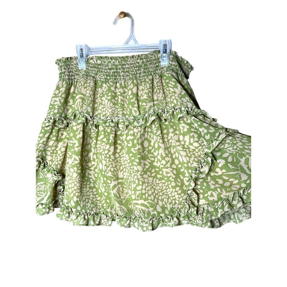 Urban Outfitters Green Ruffle Skirt‎ Size L - Picture 2 of 9